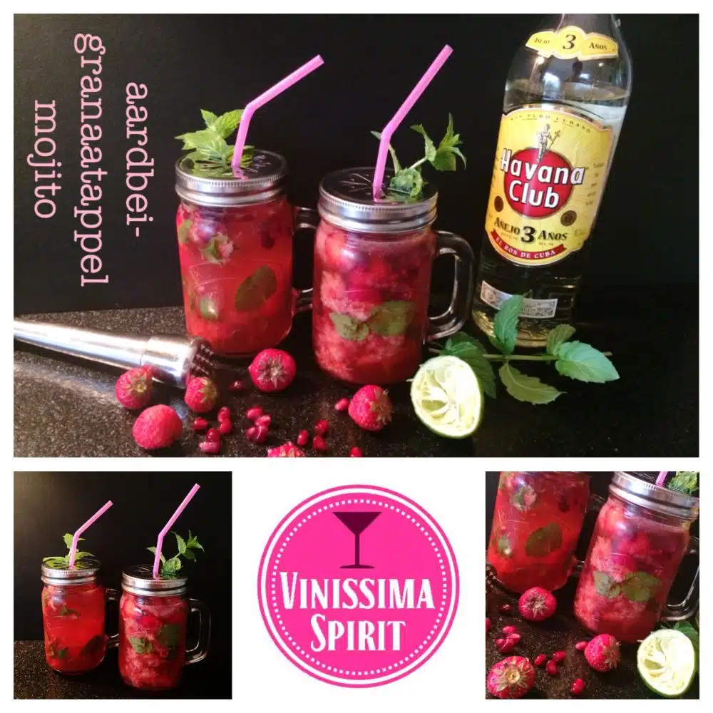 aardbeien-granaatappel mojito