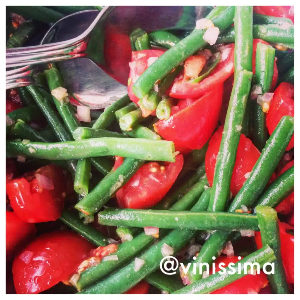 salade tomaat - haricots verts