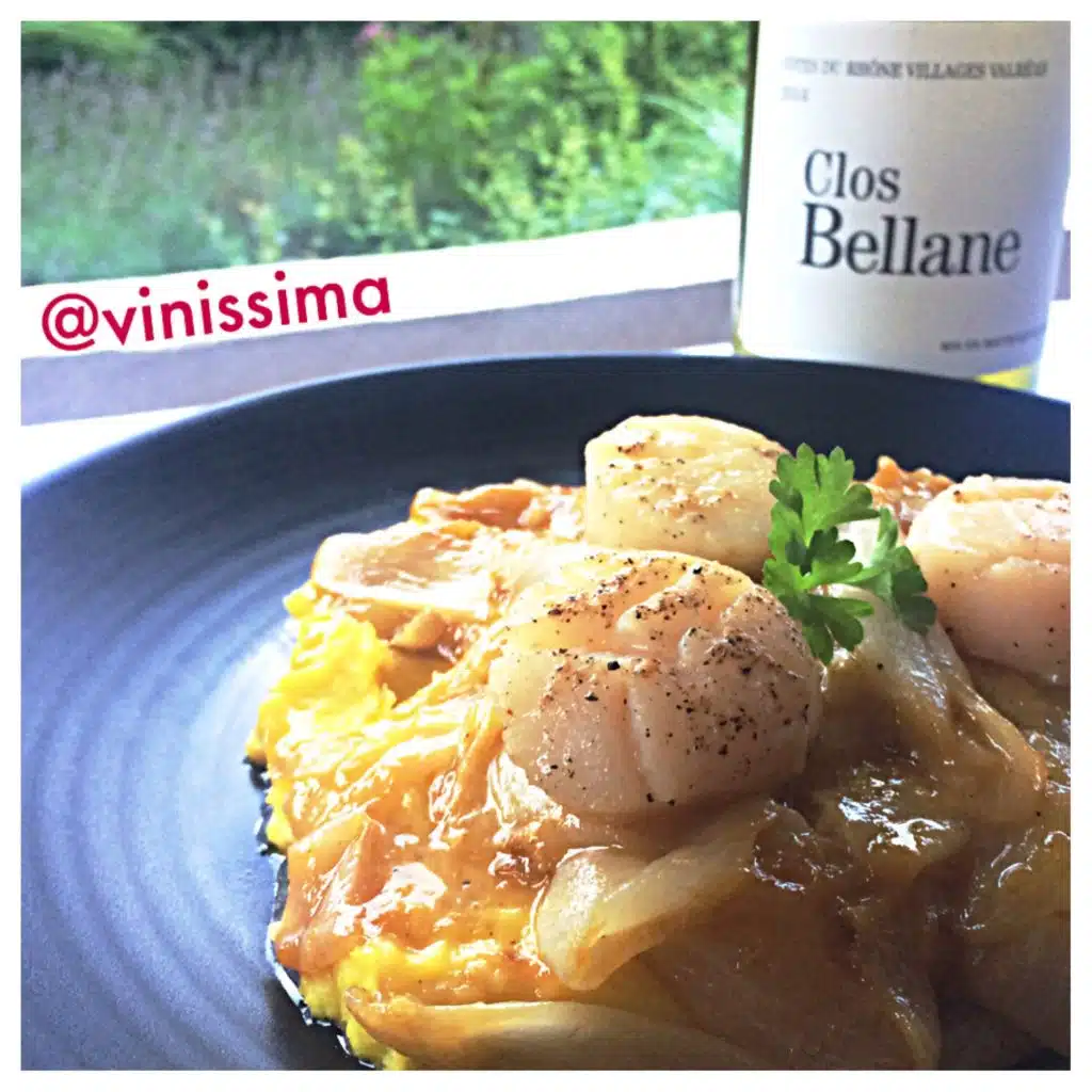coquilles en witte Rhône