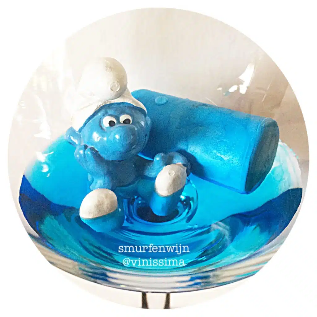 blauwe wijn