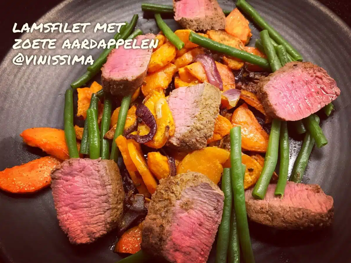 Spaans lamsfilet met zoete aardappelen
