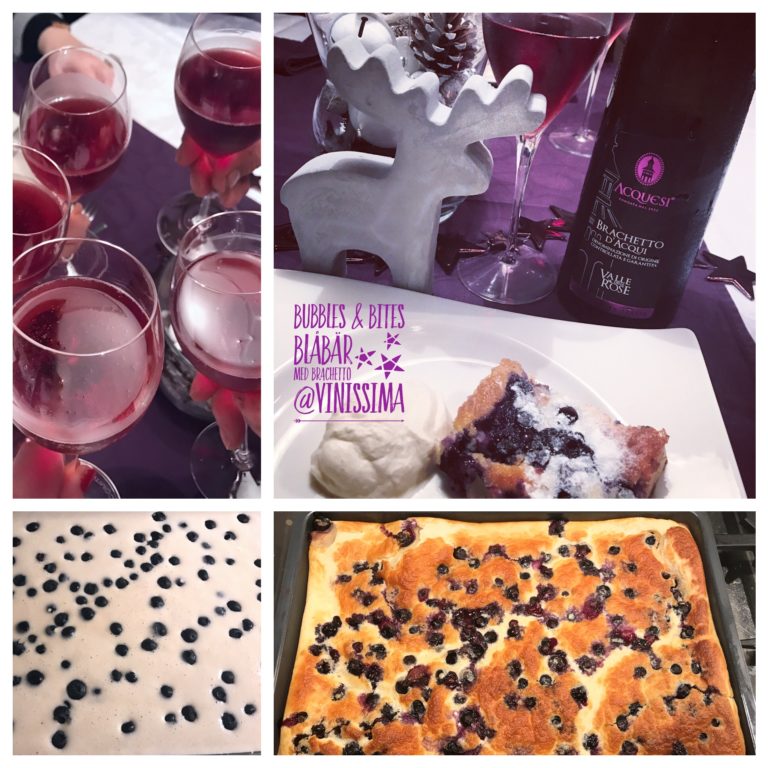 Bubbles & Bites, dag 5 Zweedse ‘ugnspannkaka med blåbär’ en Braquetto