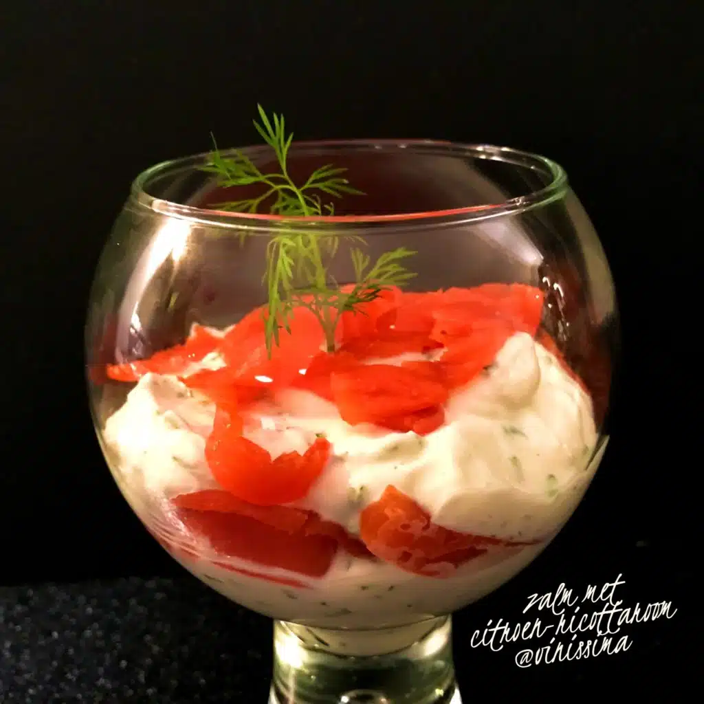zalm met citroen-ricottaroom