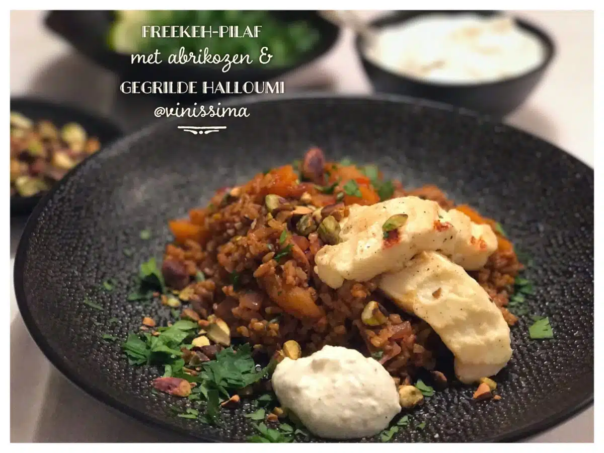 freekeh met halloumi