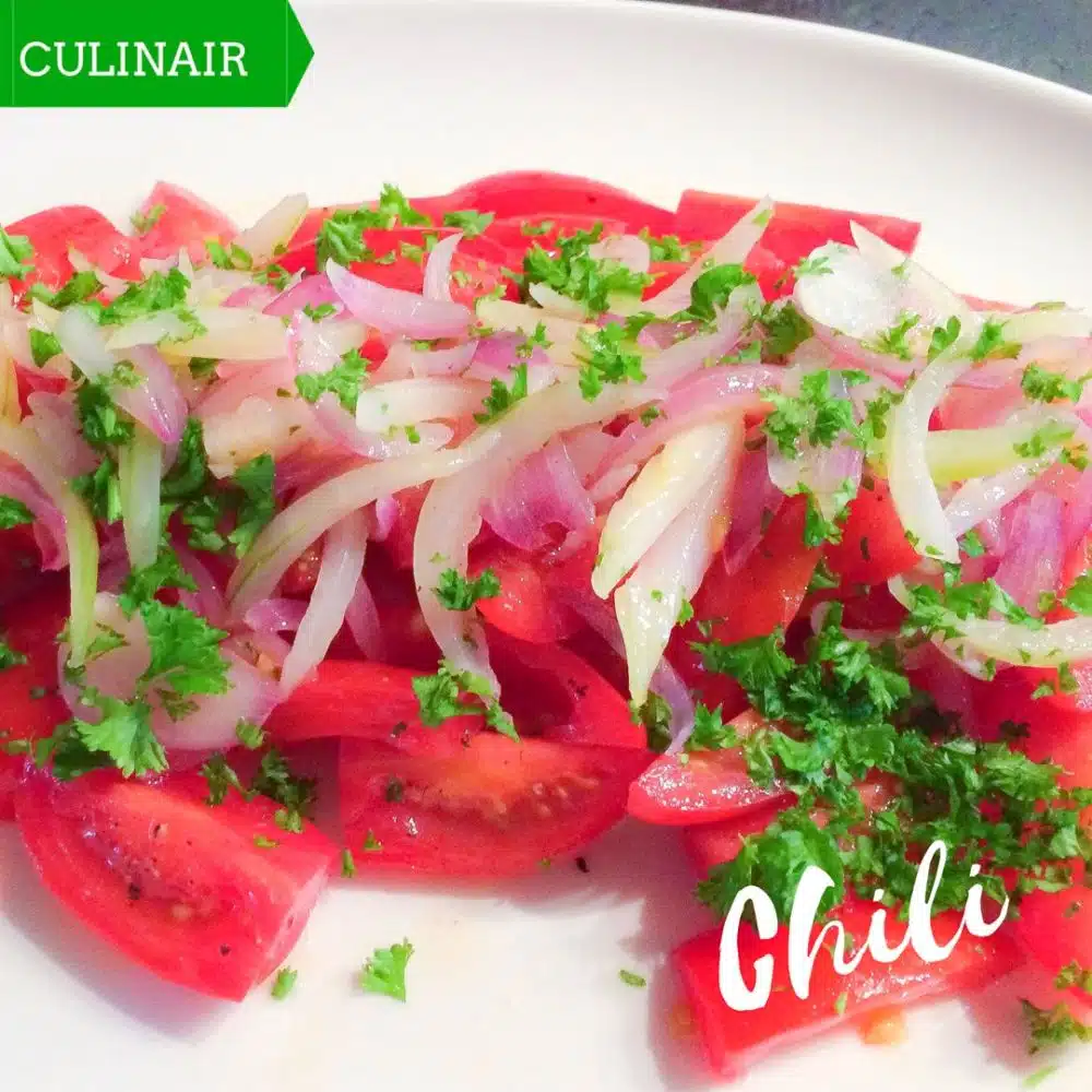 Tomaten-uien salade