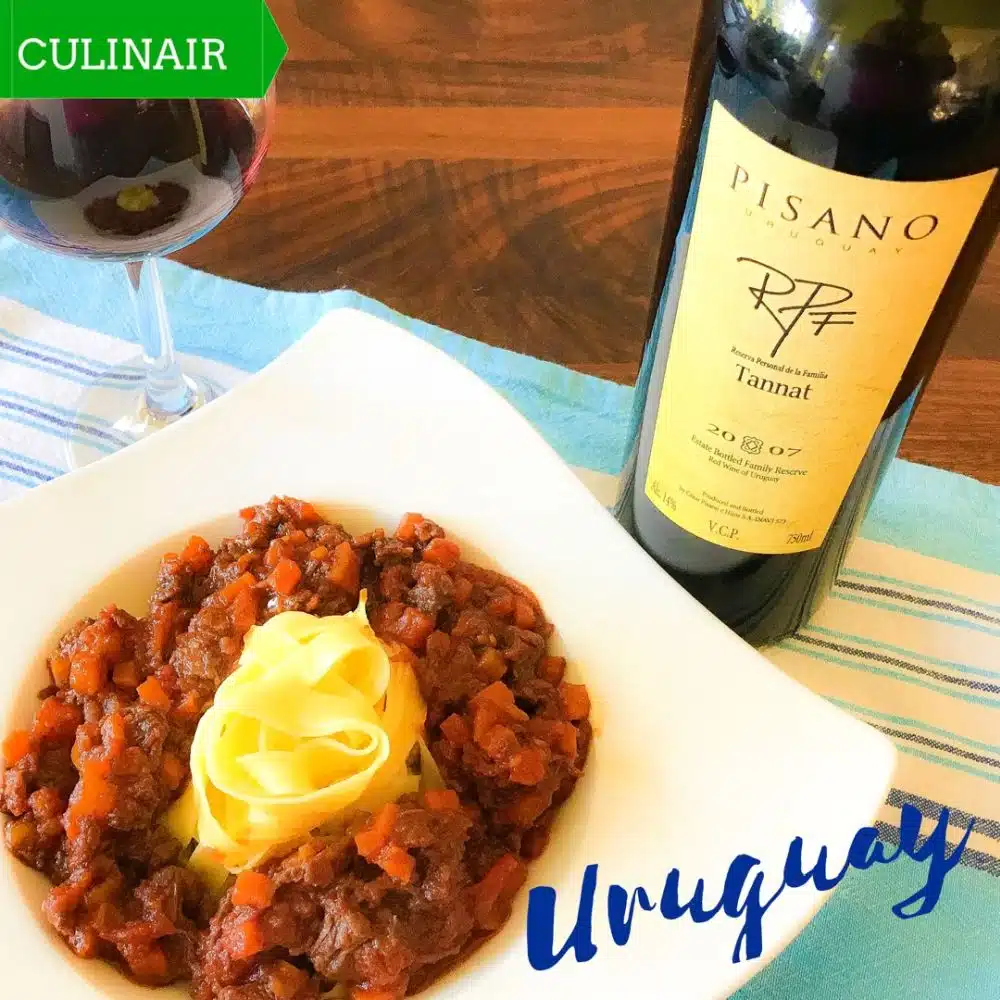 Tuco de carne Uruguay en RPF tannat Pisano