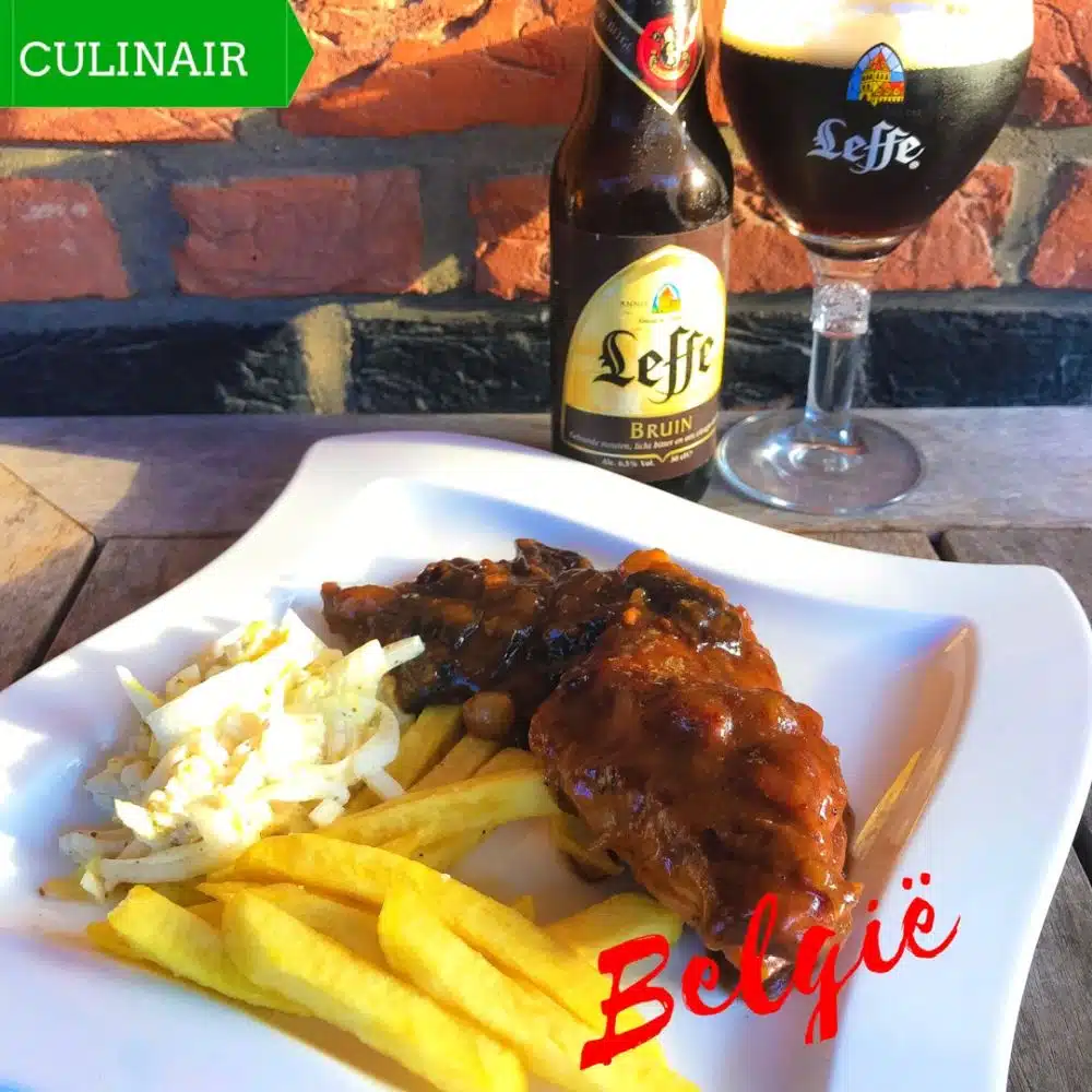 Vlaams konijn met pruimen en bier