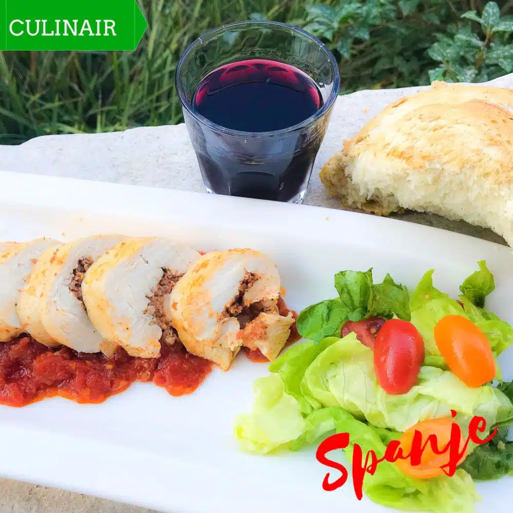 Kipfilet gevuld met homemade sobrasada