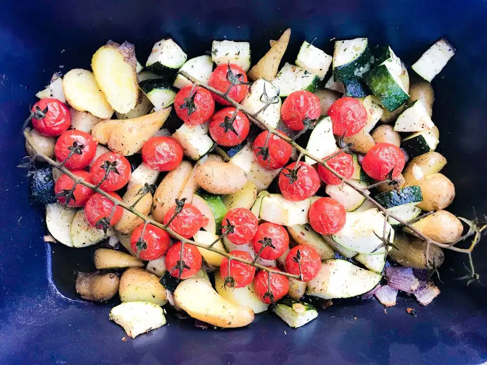 Ovenschotel met courgette, tomaat en aardappel