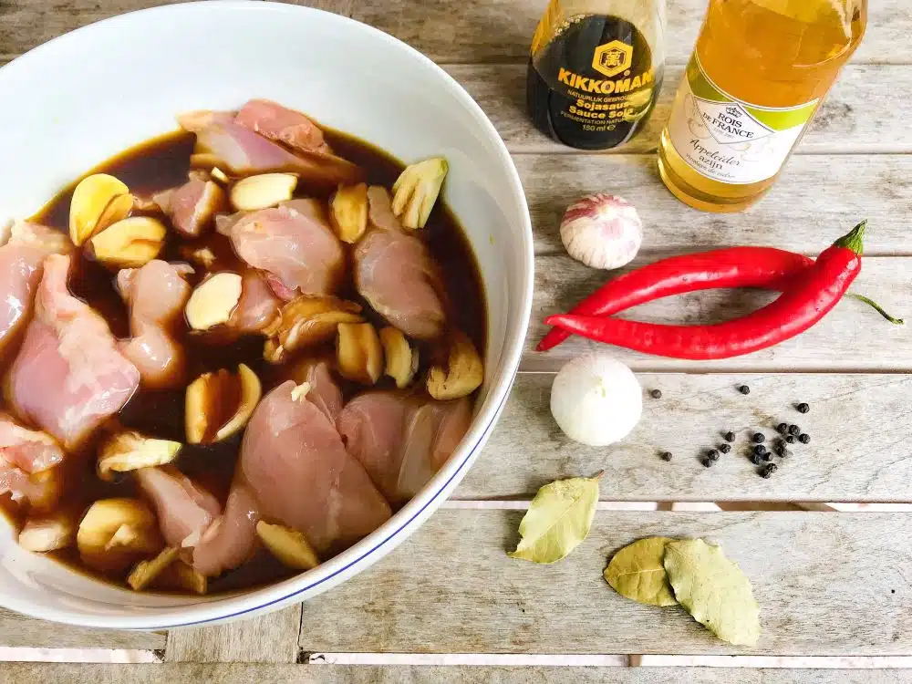 ingrediënten Filipijnse Kip Adobo ingrediënten Filipijnse Kip Adobo