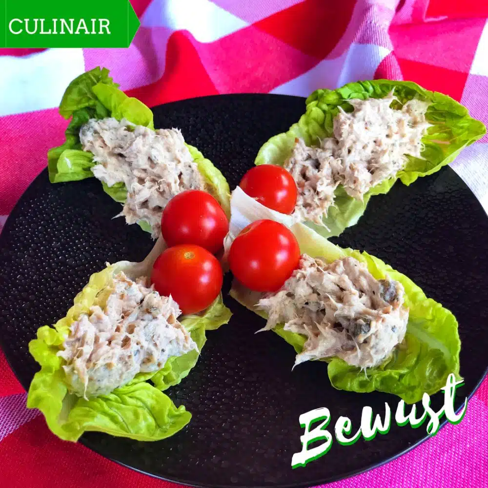 sla wrap met tonijn-kappertjes salade