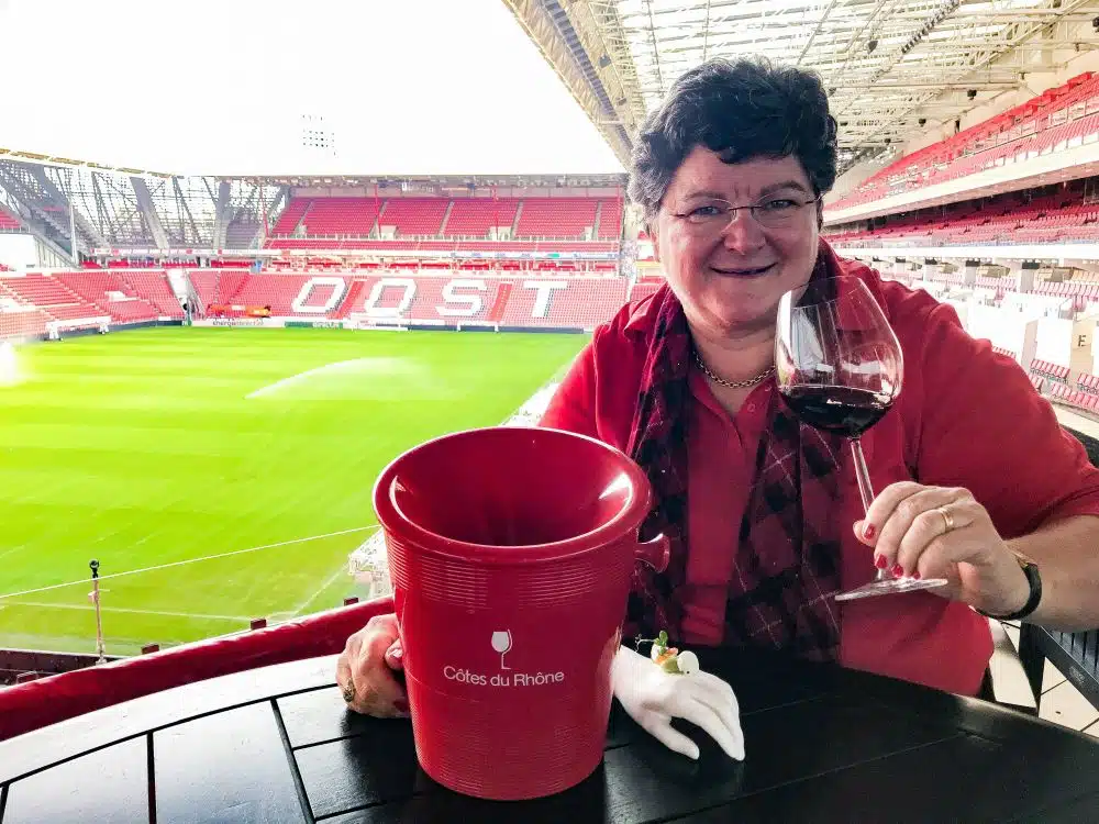 Côtes du Rhône in het Philips-stadion Côtes du Rhône in het Philips-stadion