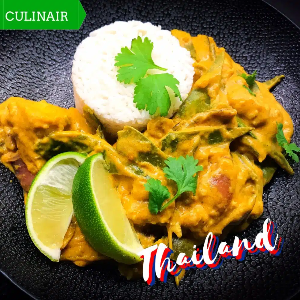 Thaise viscurry met peultjes