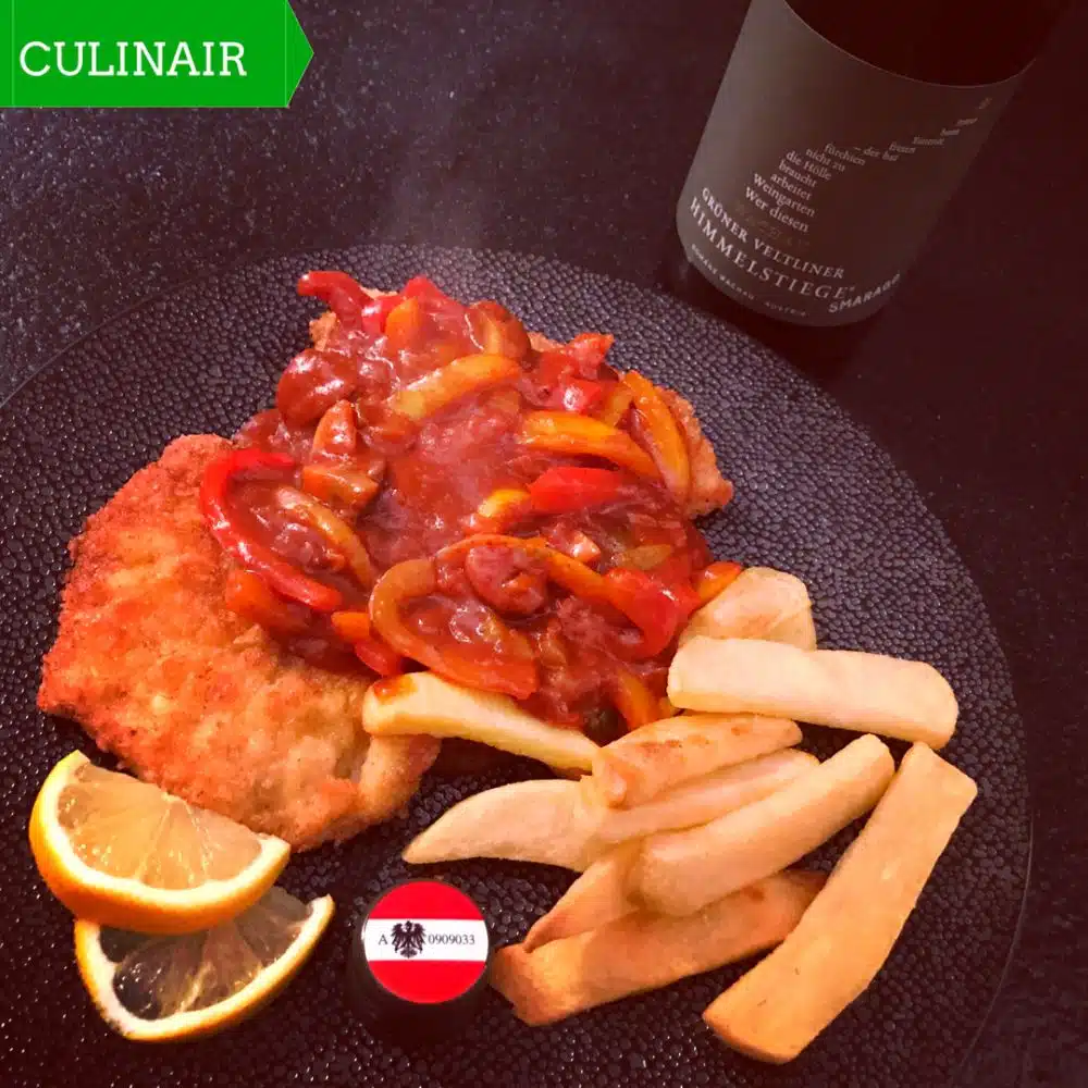 Wiener Schnitzel met zigeunersaus