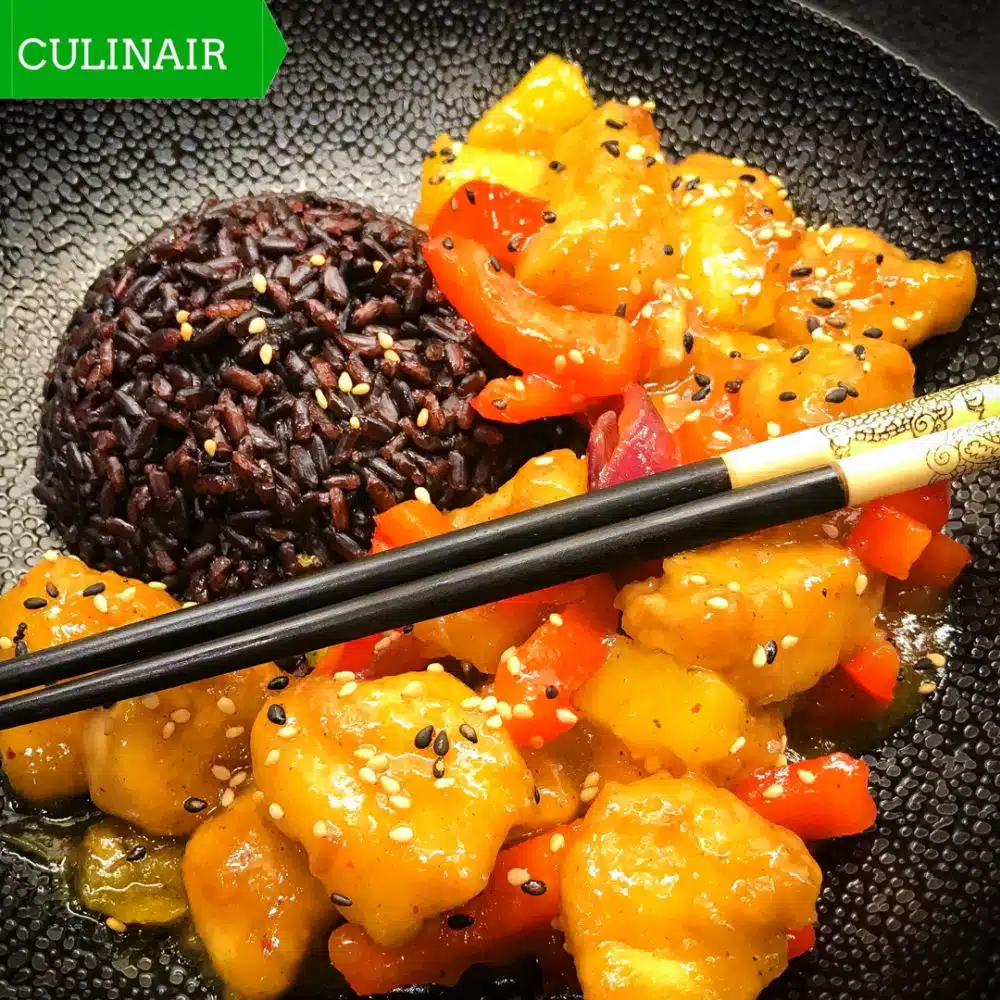 ip met plum sauce ananas paprika