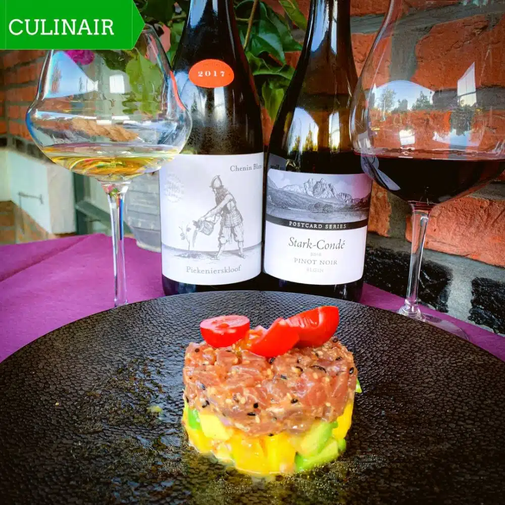 drinkchenin en tonijntartaar met mango-avocadosalsa