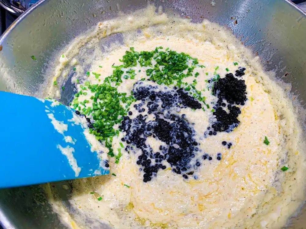 pasta met citroen en kaviaar bereiden