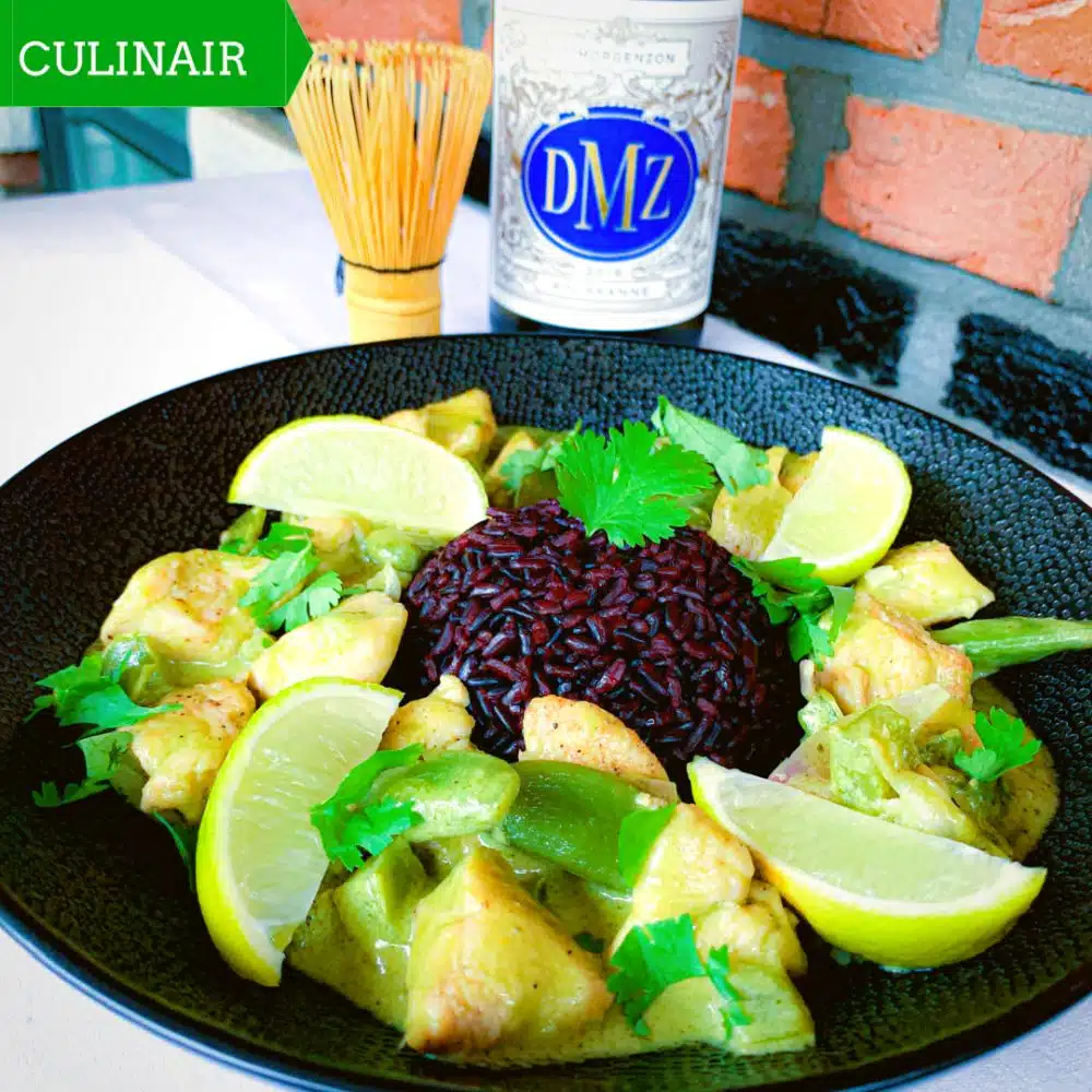 groene kipcurry met matcha