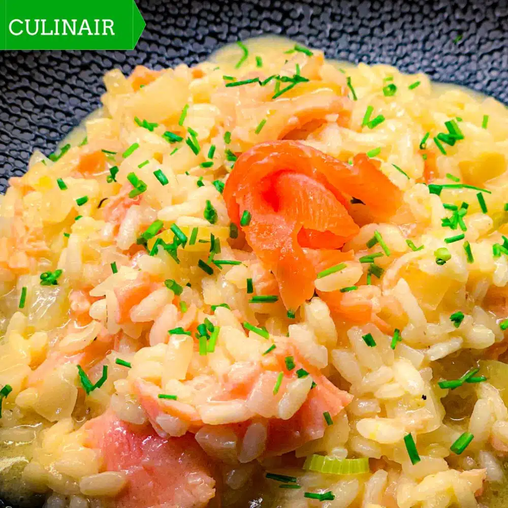 risotto met zalm en venkel