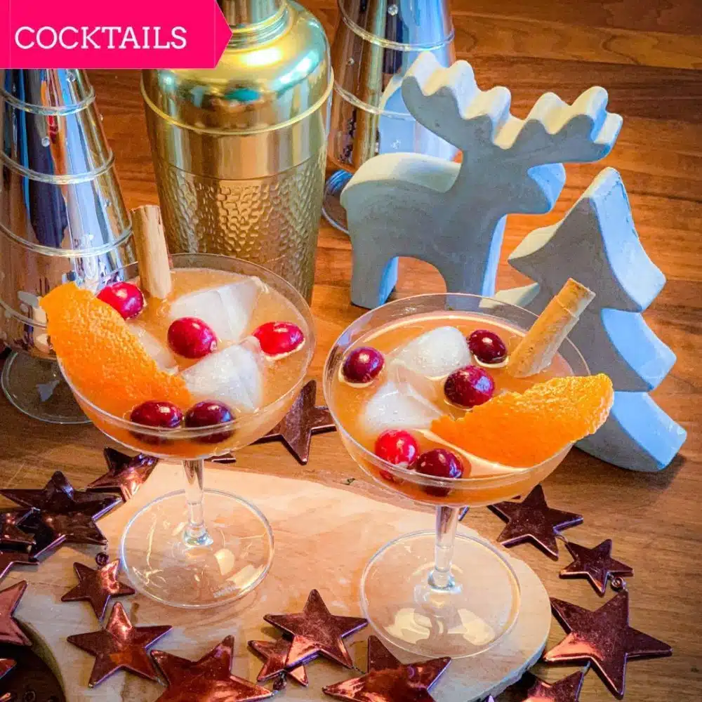 Wintercocktail - Spicy cranberry rum