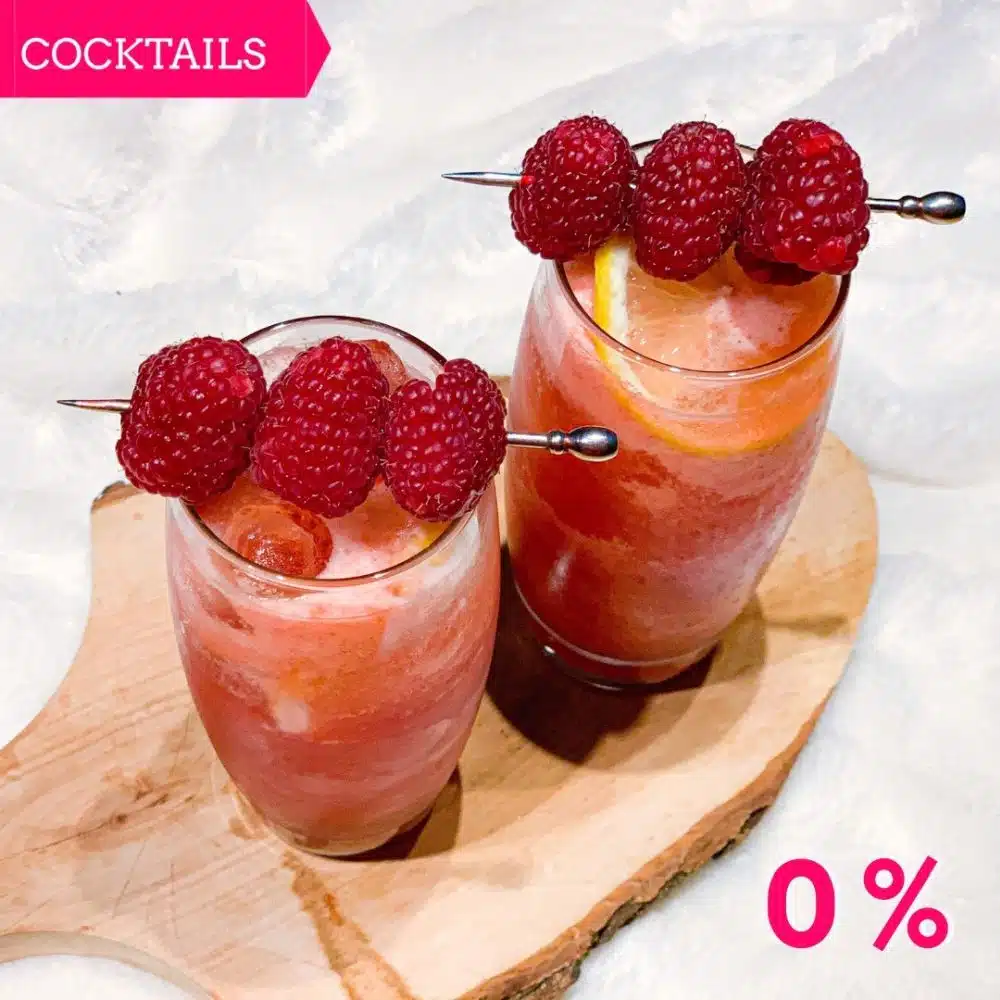 Mocktail - Sparkling Cranberry Raspberry