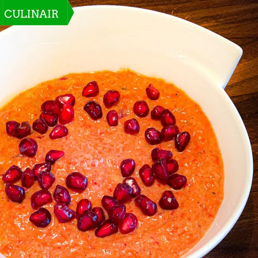 Arabische muhammara – vegan paprika-walnootdip