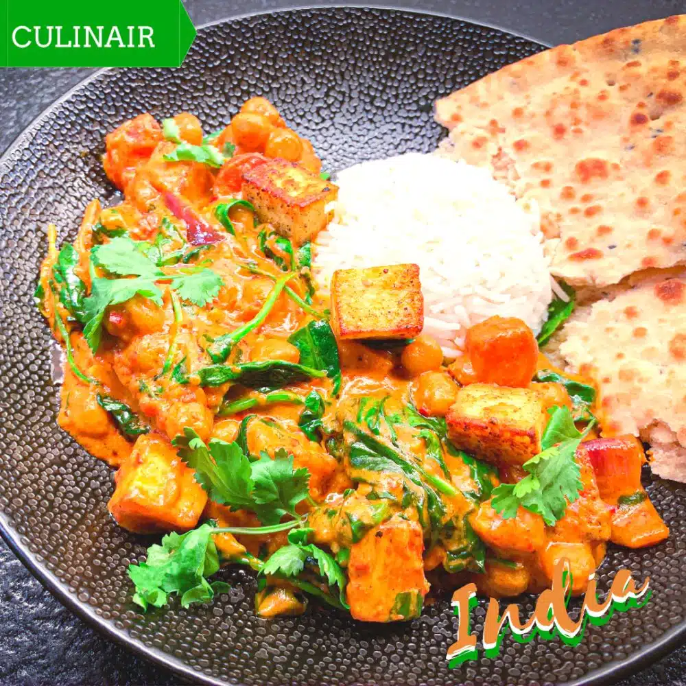Chana Palak Paneer Masala
