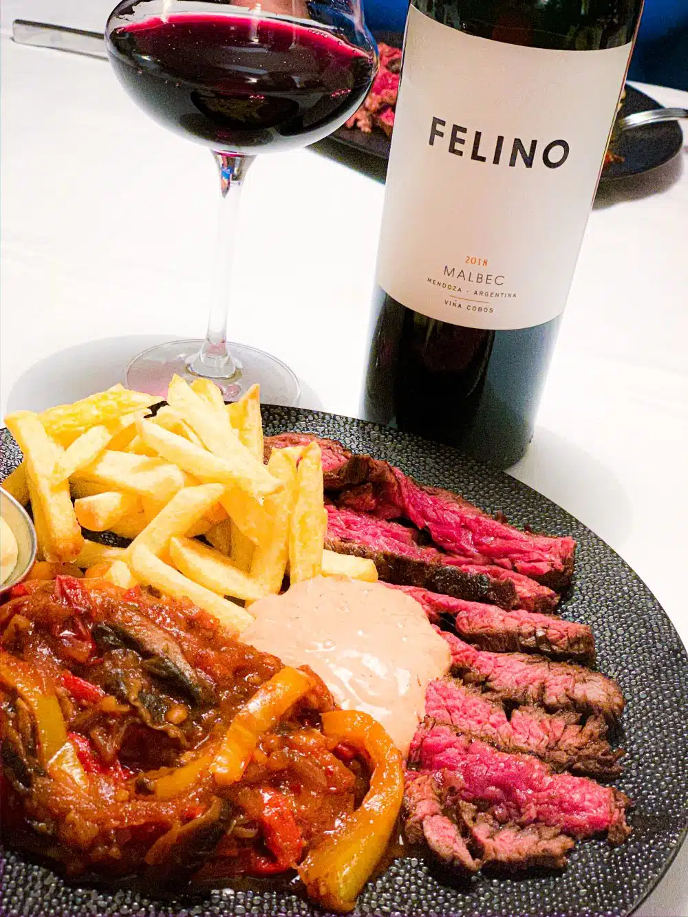 Felino van Viña Cobis bij Mexikaanse steak