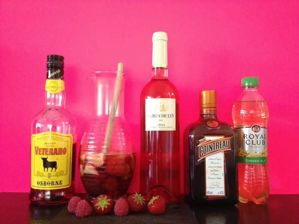 Spaanse sangria met rosado Spaanse sangria met rosado
