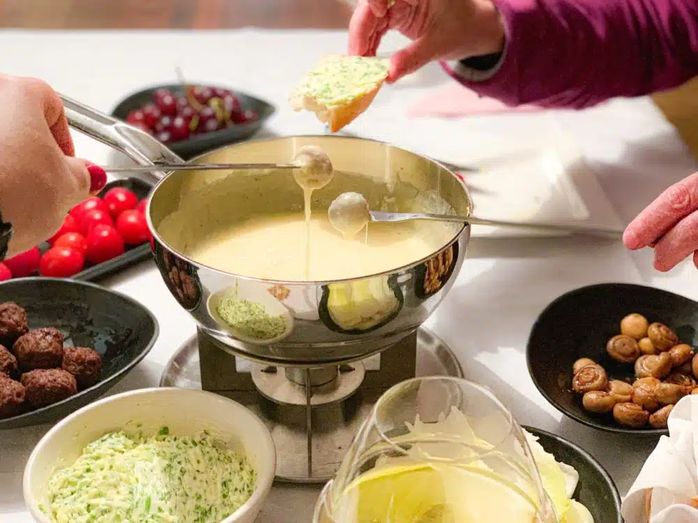 Zwitserse kaasfondue