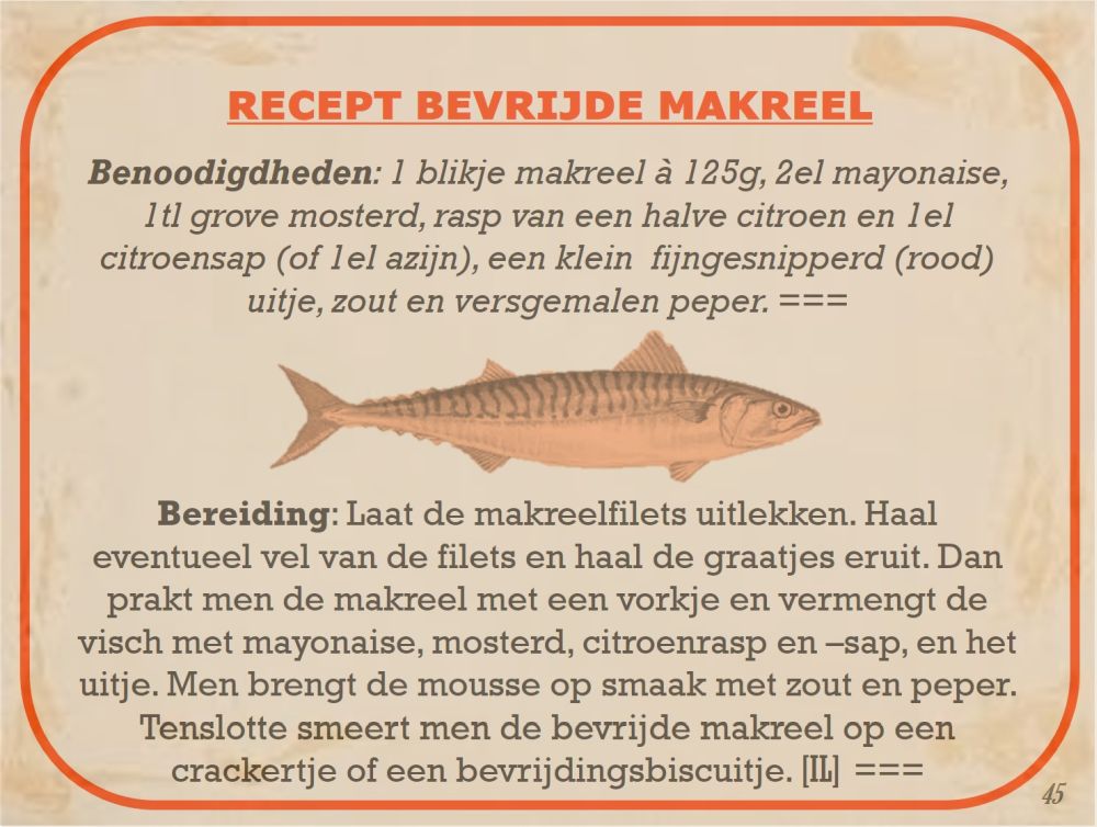recept bevrijde makreel