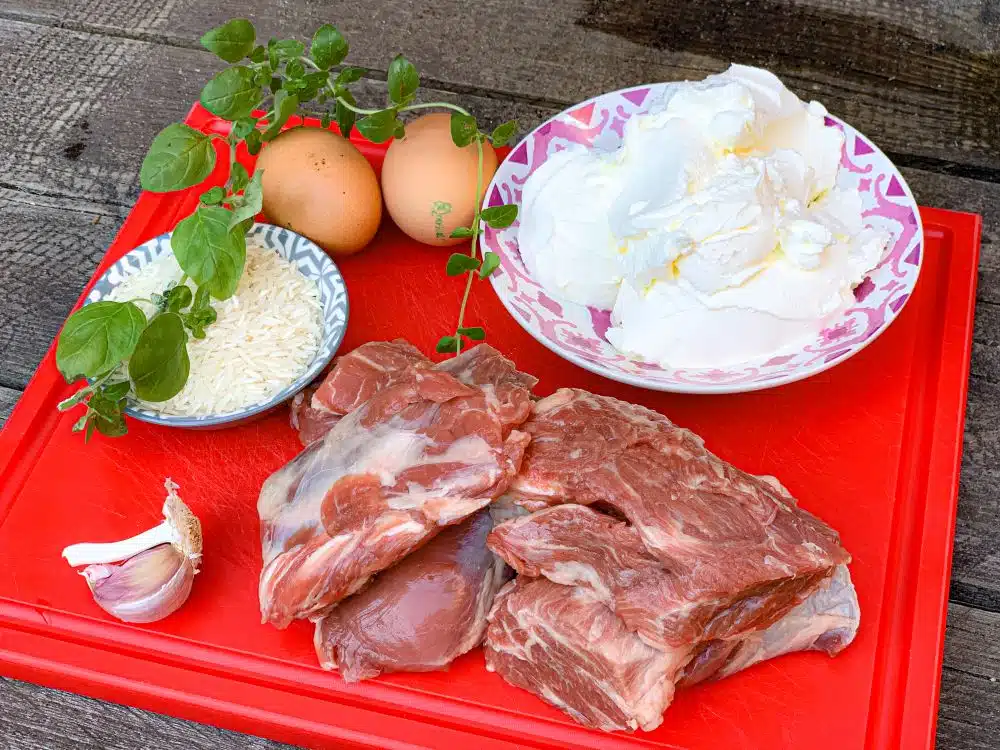 ingrediënten Tavë Kosi
