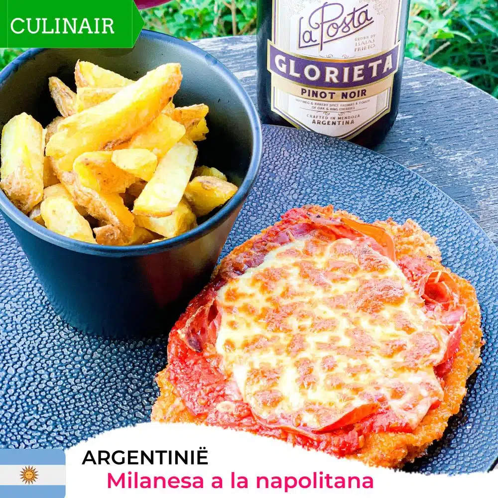 Argentijnse milanesa a la napolitana