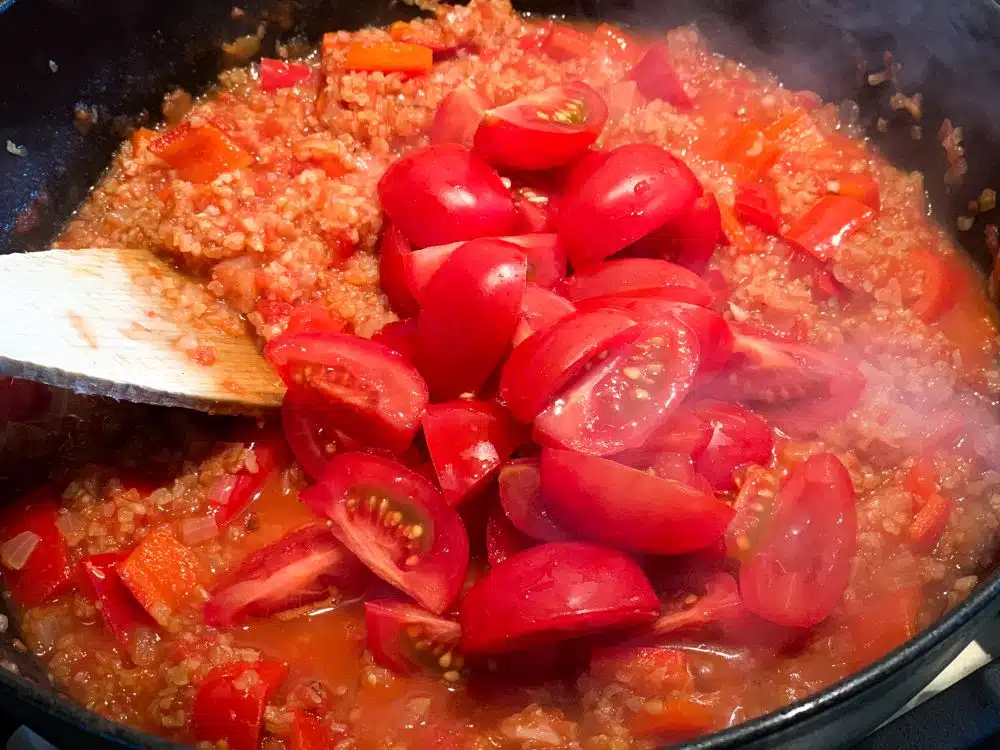 bulgurpilaf met tomaat bulgurpilaf met tomaat