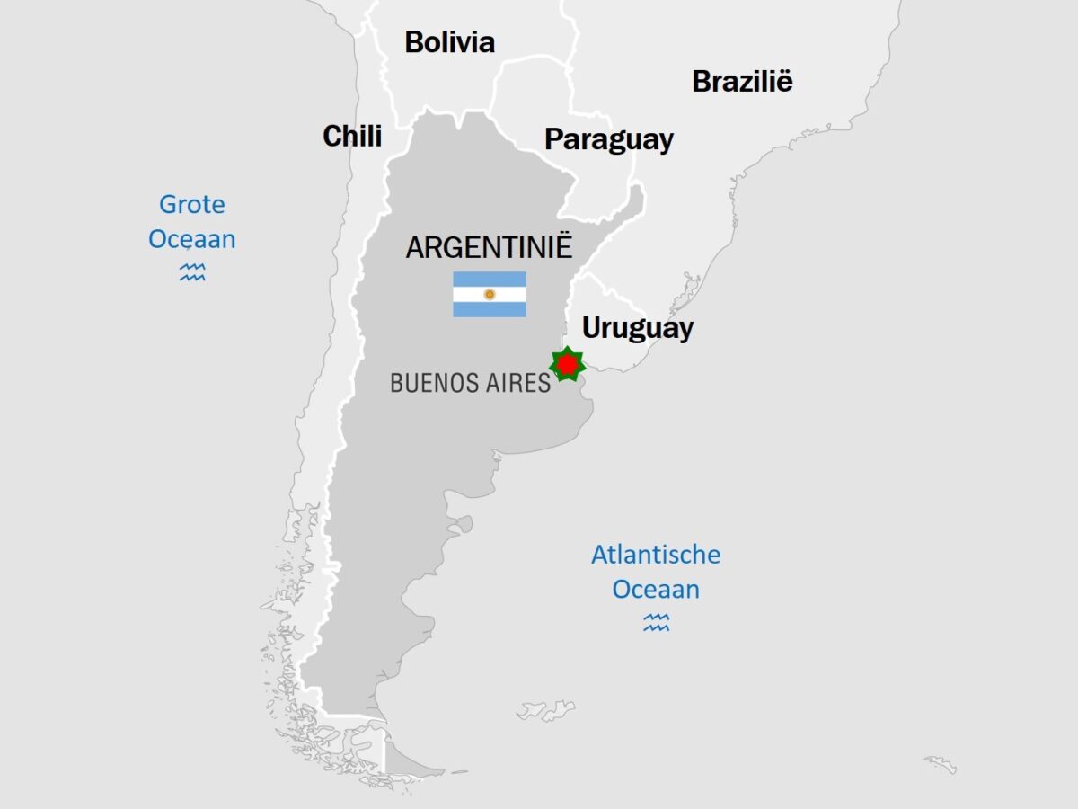 kaart Argentinië