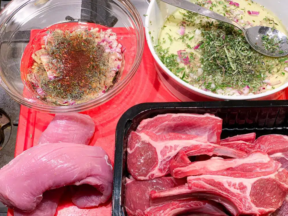 marinade voor varkensvlees en lamsvlees