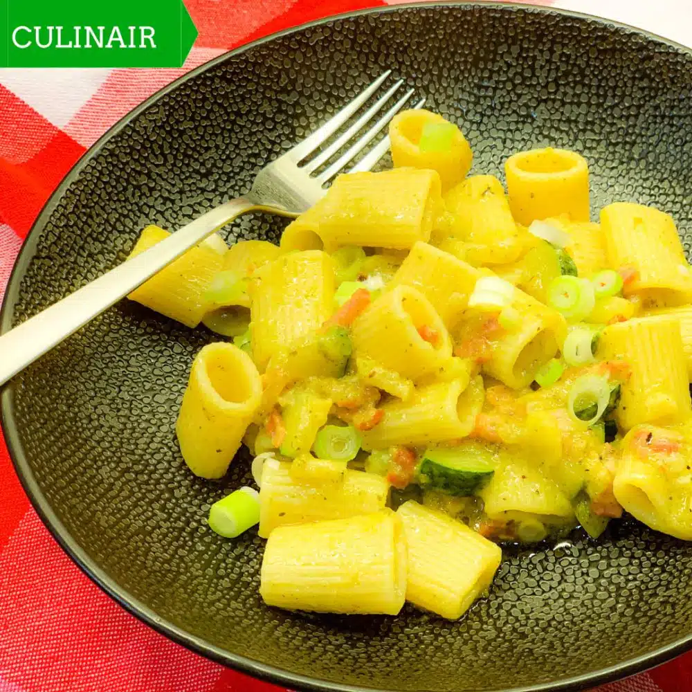 pasta courgette pancetta
