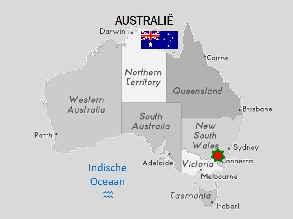 Australië kaart