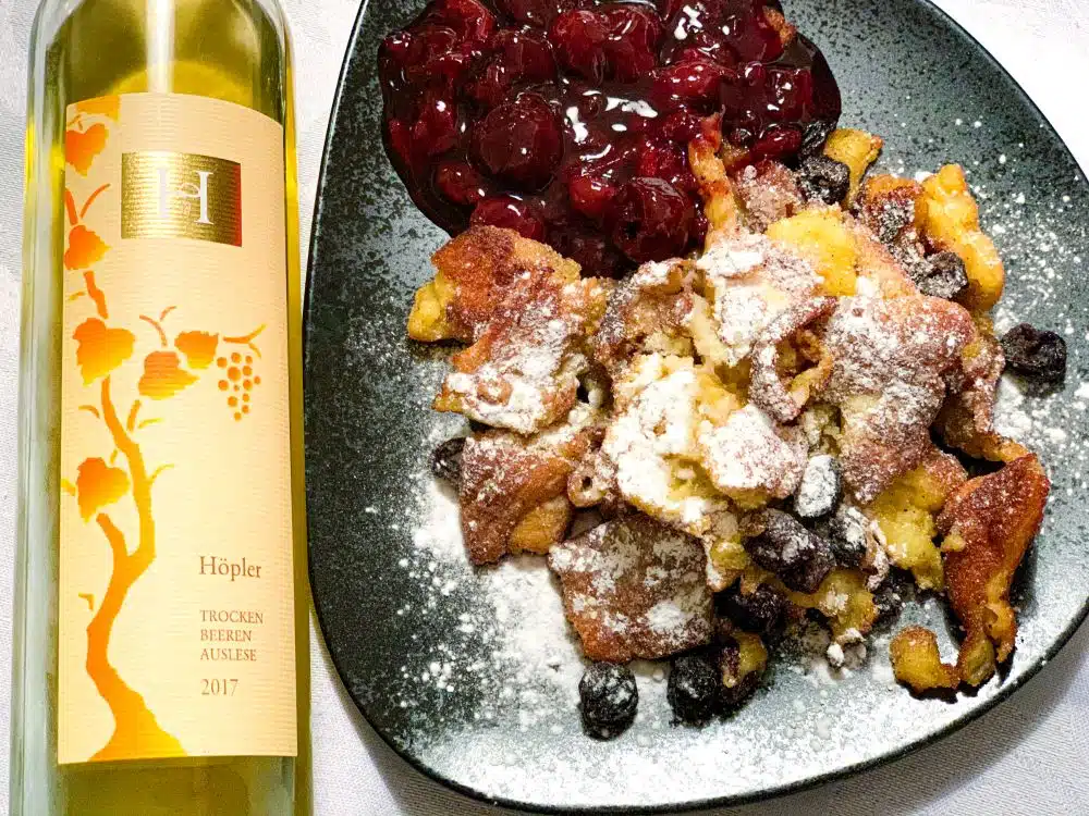 Kaiserschmarrn met Trockenbeerenauslese