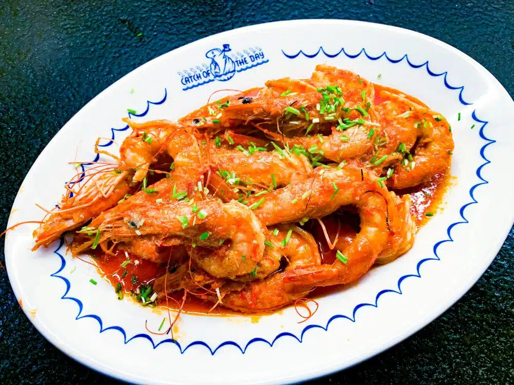 Gambas piri-piri