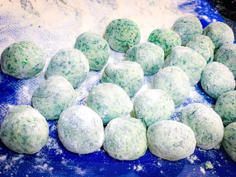 Gnudi ricotta e spinaci