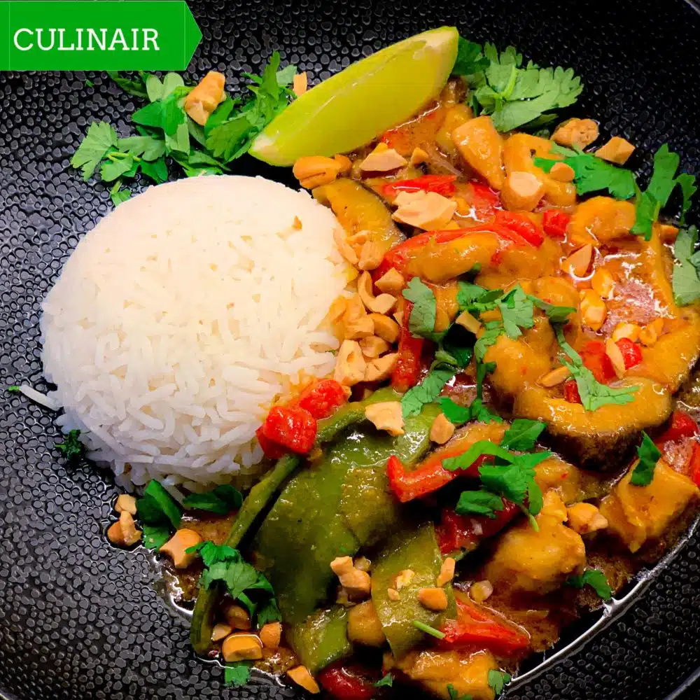 Thaise curry met kip en kokos