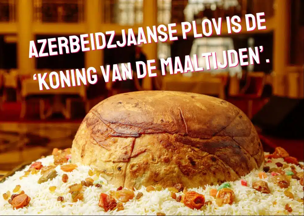 Azerbeidzjaanse plov is de koning van de maaltijden Azerbeidzjaanse plov is de koning van de maaltijden