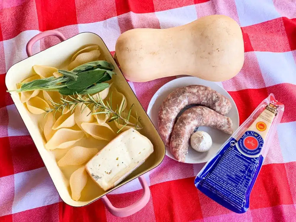 Ingrediënten gevulde conchiglioni