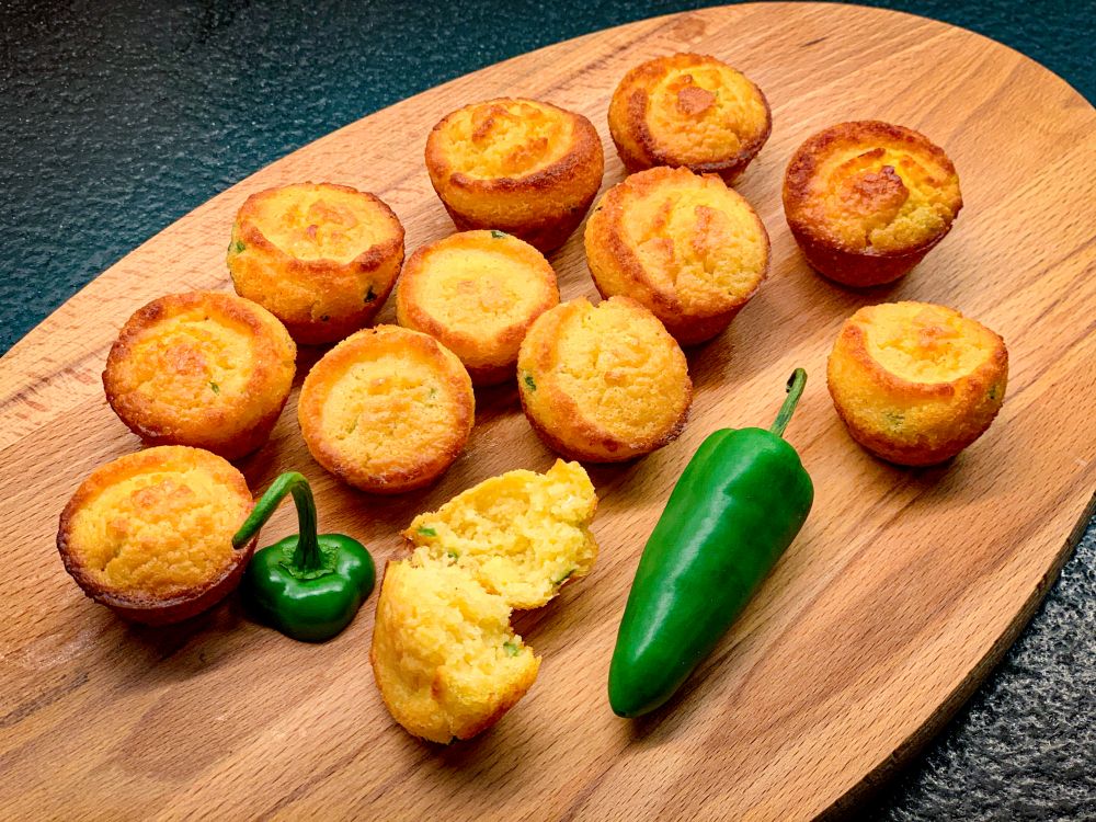 Jalapeño-cornbread muffins