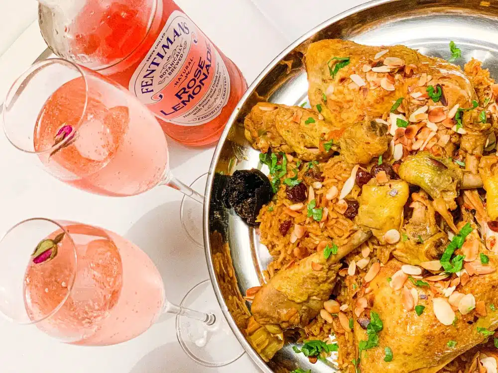 Machboos met Rose Lemonade van Fentimans