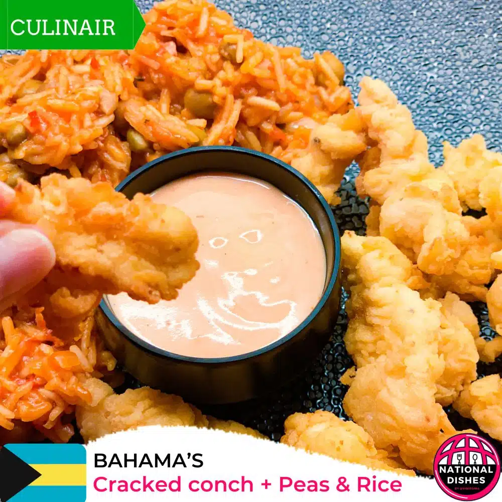 National dish Bahamas - cracked conch