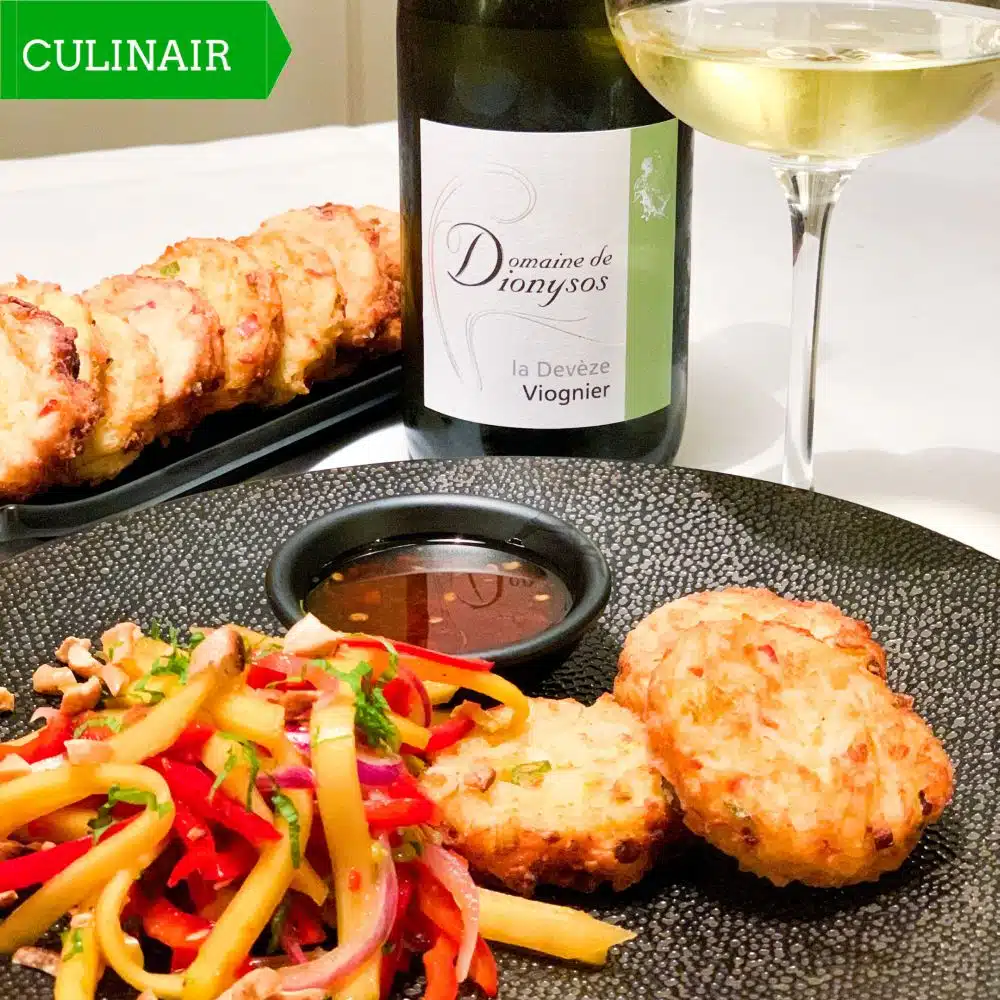 Thaise crabcakes en Thaise mangosalade