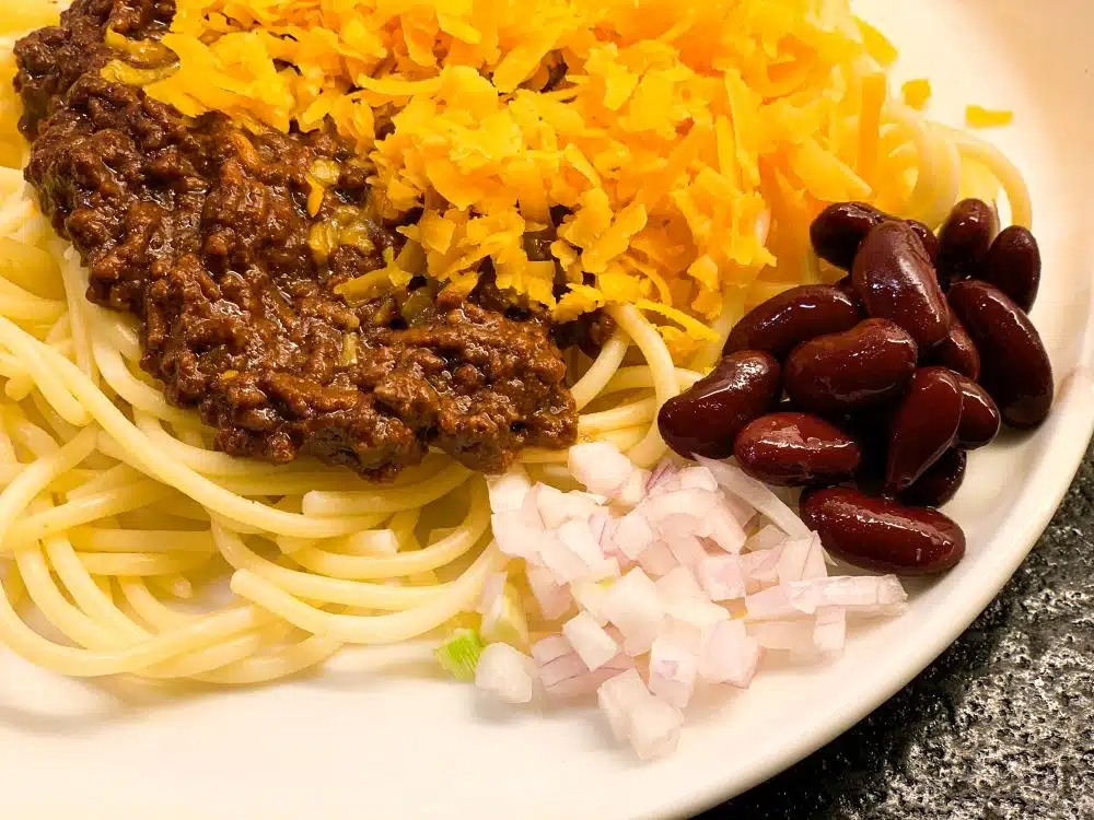 That weird cinnamon chili on spaghetti
