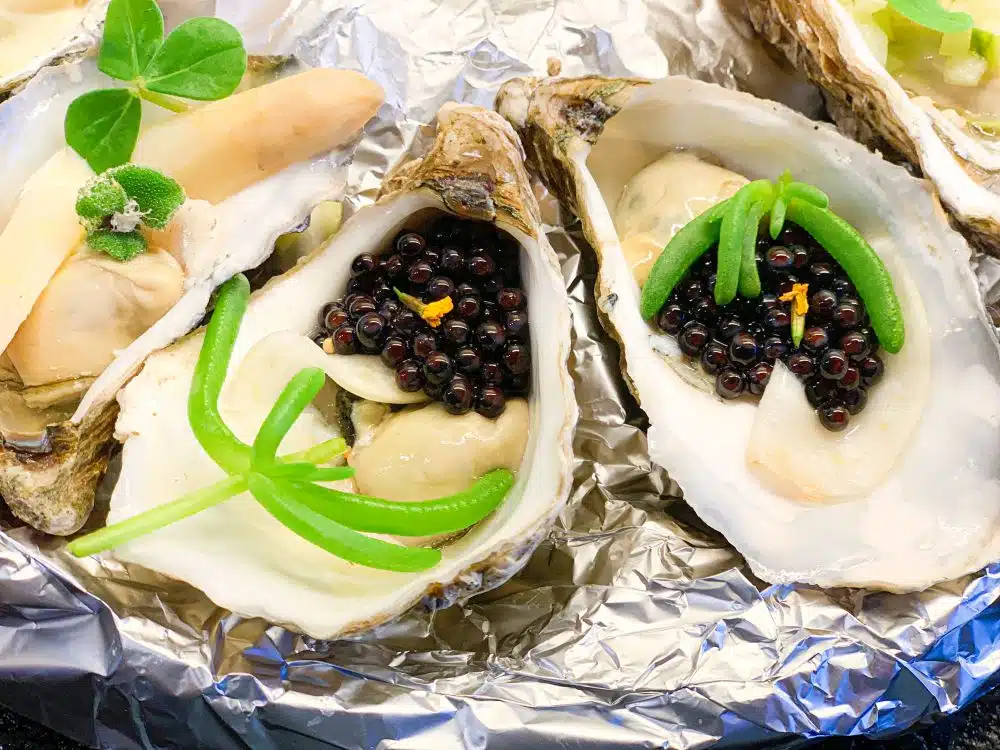 Oesters - kaviaar - zoetzure venkel - anise blossom - salty fingers